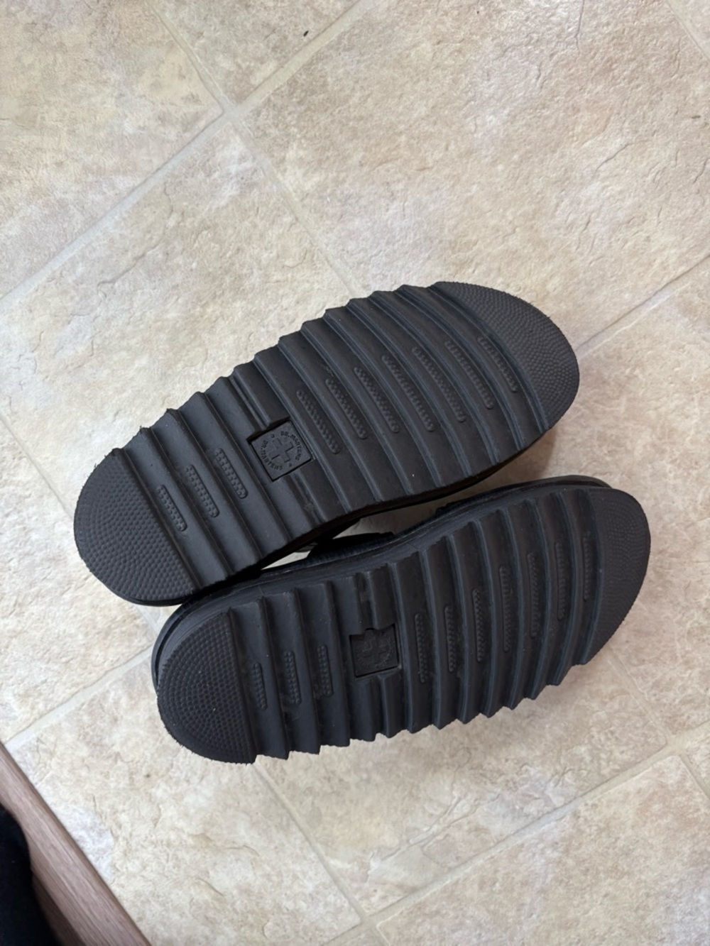Dr. Martens Double-Buckle Black Platform Sandals - Picture 5 of 5